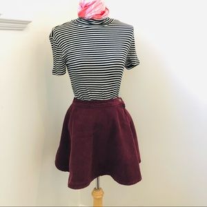Brand new American Apparel plume colour corduroy circle skirt, US S fits XS